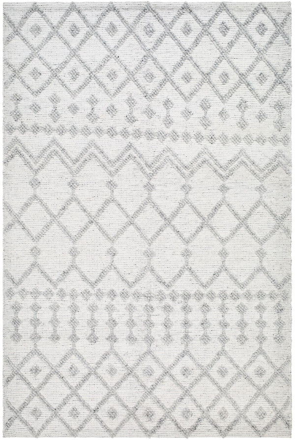 Surya Napoli Handmade 2' X 3' Bohemian Rug | Eco-friendly, Cozy & Unique Global Style For Your Home Decor Light Gray Recycled Pet Yarn Npo2302-576