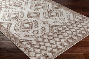 Surya Napoli Handmade 2' X 3' Bohemian Rug | Eco-friendly, Cozy & Unique Global Style For Your Home Decor Beige Recycled Pet Yarn Npo2303-23