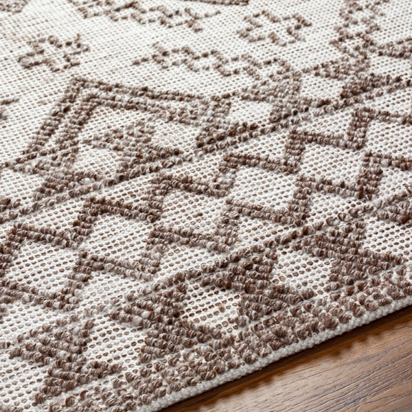 Surya Napoli Handmade 2' X 3' Bohemian Rug | Eco-friendly, Cozy & Unique Global Style For Your Home Decor Beige Recycled Pet Yarn Npo2303-23