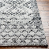 Napoli NPO-2305 9' x 12' Handmade Rug NPO2305-912  Light Gray, Light Slate, White, Black Surya