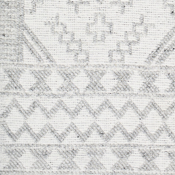 Surya Napoli Handmade 2' X 3' Bohemian Rug | Eco-friendly, Cozy & Unique Global Style For Your Home Decor White Recycled Pet Yarn Npo2306-23