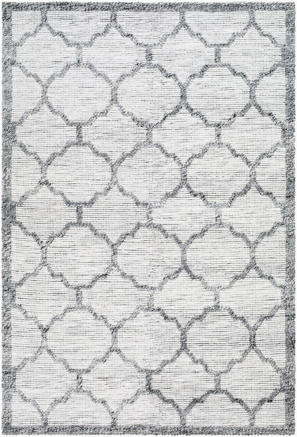 Surya Napoli Handmade 2' X 3' Bohemian Rug | Eco-friendly, Cozy & Unique Global Style For Your Home Decor Ivory Recycled Pet Yarn Npo2307-23
