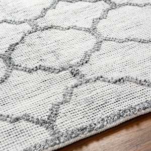 Surya Napoli Handmade 2' X 3' Bohemian Rug | Eco-friendly, Cozy & Unique Global Style For Your Home Decor Ivory Recycled Pet Yarn Npo2307-23