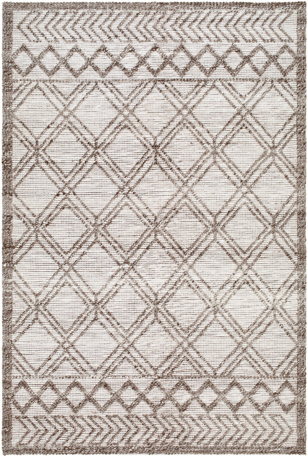 Napoli NPO-2308 9' x 12' Handmade Rug NPO2308-912  Beige, Dark Brown Surya