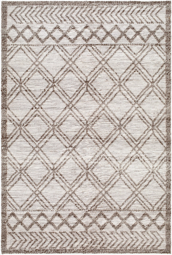Surya Napoli Handmade 2' X 3' Bohemian Rug | Eco-friendly, Cozy & Unique Global Style For Your Home Decor Beige Recycled Pet Yarn Npo2308-576