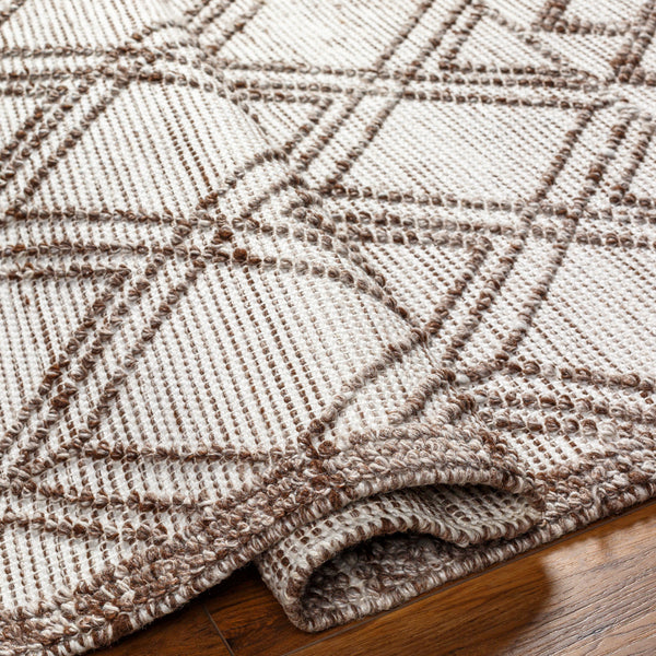 Napoli NPO-2308 9' x 12' Handmade Rug NPO2308-912  Beige, Dark Brown Surya