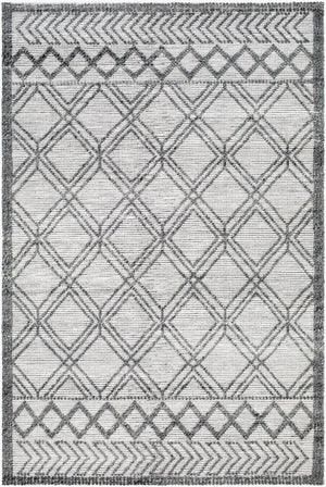 Surya Napoli Handmade 2' X 3' Bohemian Rug | Eco-friendly, Cozy & Unique Global Style For Your Home Decor White Recycled Pet Yarn Npo2309-576