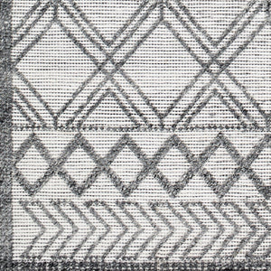Surya Napoli Handmade 2' X 3' Bohemian Rug | Eco-friendly, Cozy & Unique Global Style For Your Home Decor White Recycled Pet Yarn Npo2309-576
