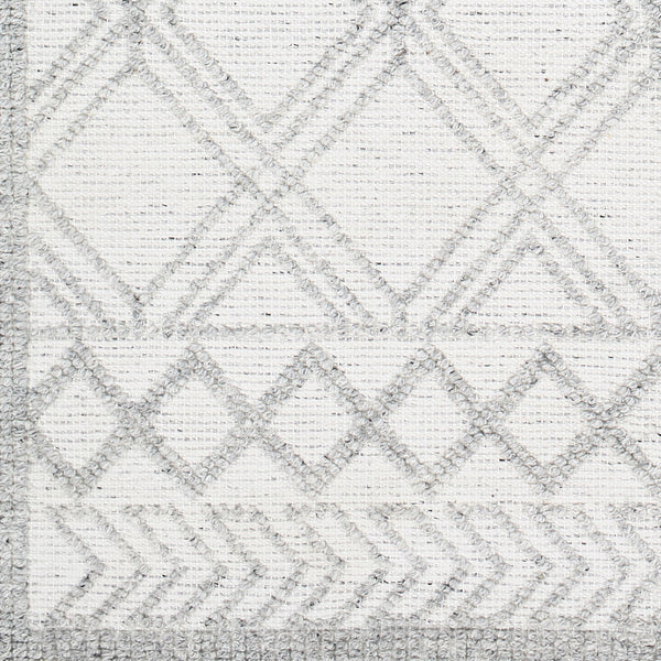 Napoli NPO-2310 9' x 12' Handmade Rug NPO2310-912  White, Light Slate, Black Surya