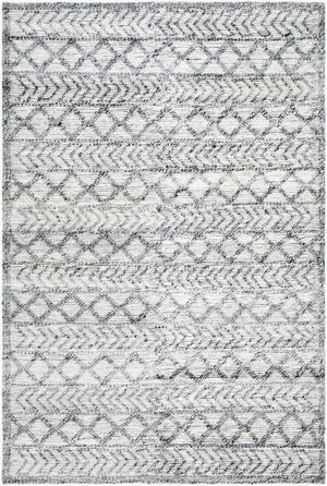Surya Napoli Handmade 2' X 3' Bohemian Rug | Eco-friendly, Cozy & Unique Global Style For Your Home Decor Light Gray Recycled Pet Yarn Npo2311-23