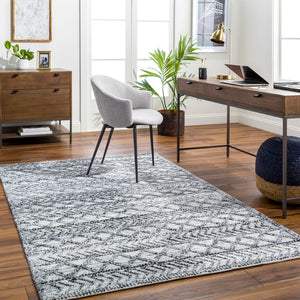 Surya Napoli Handmade 2' X 3' Bohemian Rug | Eco-friendly, Cozy & Unique Global Style For Your Home Decor Light Gray Recycled Pet Yarn Npo2311-23