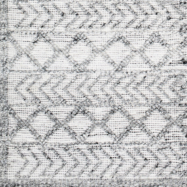 Surya Napoli Handmade 2' X 3' Bohemian Rug | Eco-friendly, Cozy & Unique Global Style For Your Home Decor Light Gray Recycled Pet Yarn Npo2311-23