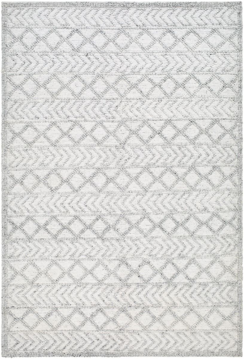 Napoli NPO-2312 9' x 12' Handmade Rug NPO2312-912  Off-White, Light Slate, Charcoal Surya