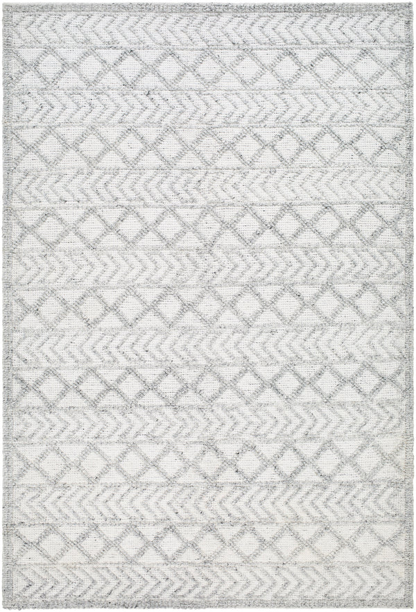 Napoli NPO-2312 9' x 12' Handmade Rug NPO2312-912  Off-White, Light Slate, Charcoal Surya