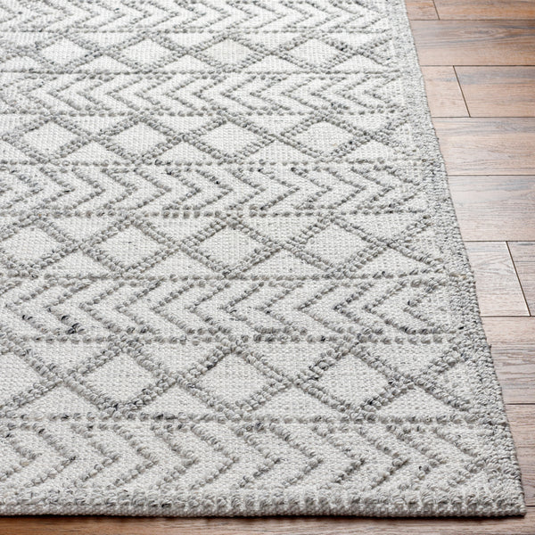 Napoli NPO-2312 9' x 12' Handmade Rug NPO2312-912  Off-White, Light Slate, Charcoal Surya