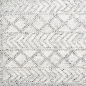 Napoli NPO-2312 9' x 12' Handmade Rug NPO2312-912  Off-White, Light Slate, Charcoal Surya