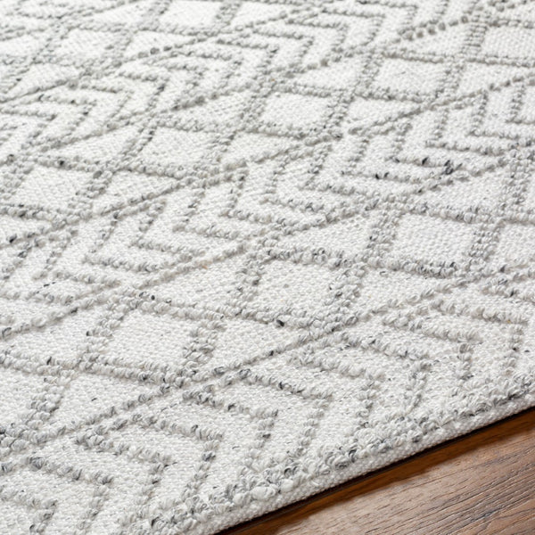 Surya Napoli Handmade 2' X 3' Bohemian Rug | Eco-friendly, Cozy & Unique Global Style For Your Home Decor Off,White Recycled Pet Yarn Npo2312-268