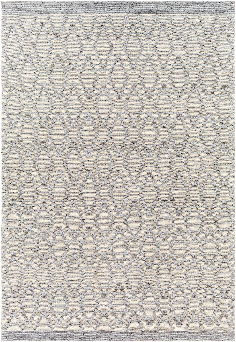 Napoli NPO-2314 9' x 12' Handmade Rug NPO2314-912  Gray, Cream, Black Surya