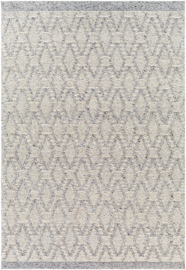 Napoli NPO-2314 9' x 12' Handmade Rug NPO2314-912  Gray, Cream, Black Surya