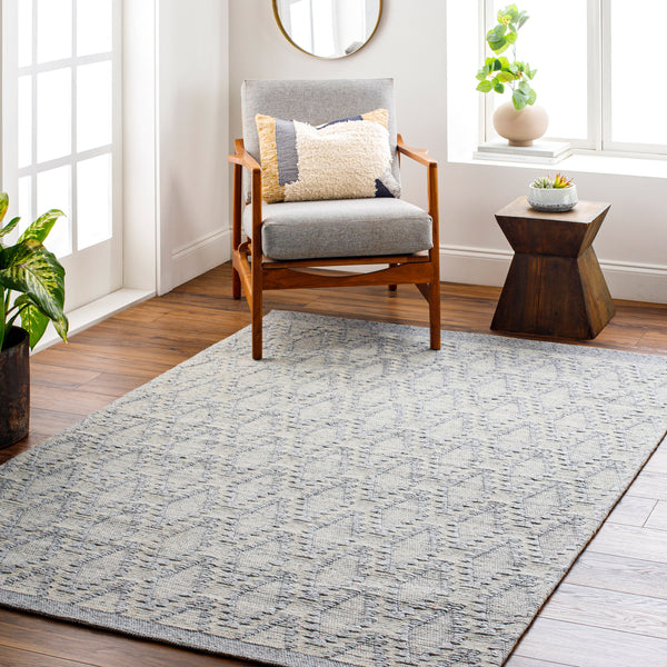 Napoli NPO-2314 9' x 12' Handmade Rug NPO2314-912  Gray, Cream, Black Surya