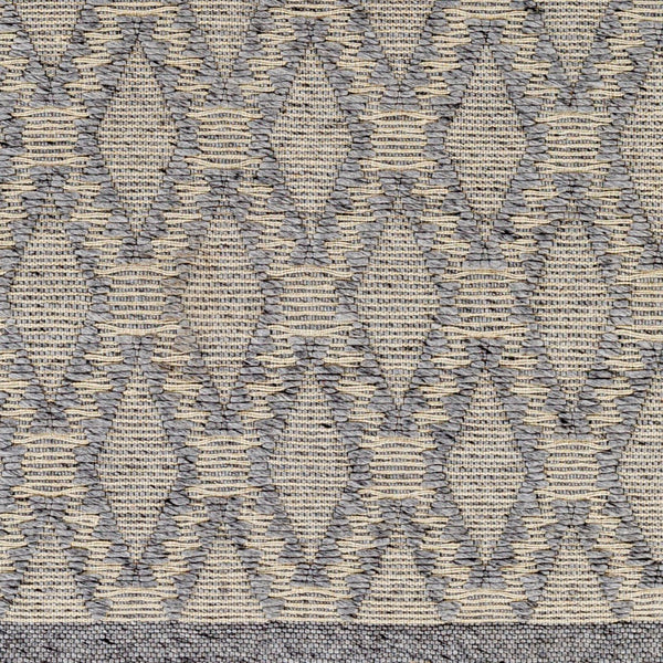 Surya Napoli Handmade 2' X 3' Bohemian Rug | Eco-friendly, Cozy & Unique Global Style For Your Home Decor Gray Recycled Pet Yarn,Wool Npo2314-23