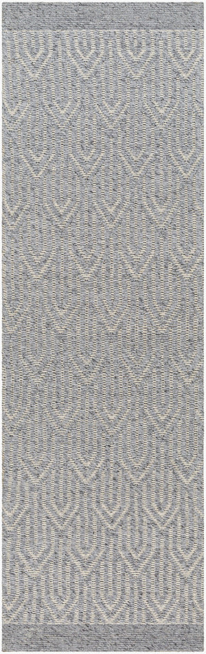 Surya Napoli Handmade 2' X 3' Bohemian Rug | Eco-friendly, Cozy & Unique Global Style For Your Home Decor Gray Recycled Pet Yarn,Wool Npo2315-268
