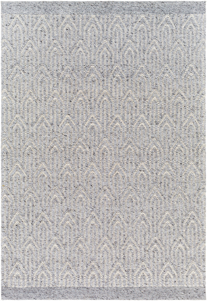 Napoli NPO-2315 9' x 12' Handmade Rug NPO2315-912  Gray, Cream, Black Surya