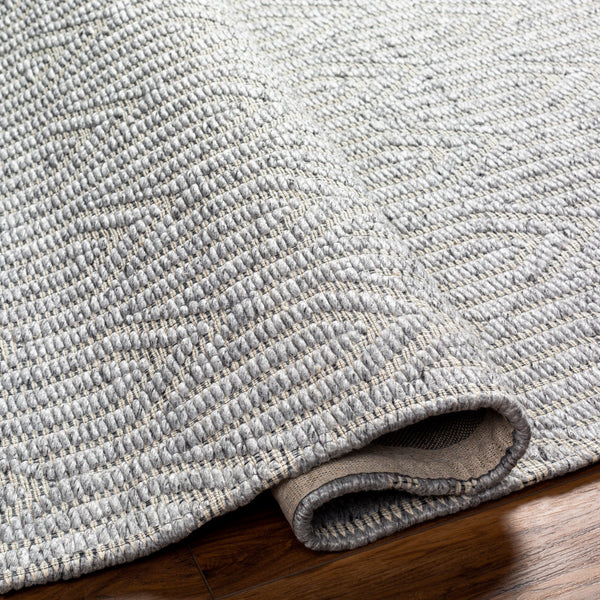 Napoli NPO-2315 9' x 12' Handmade Rug NPO2315-912  Gray, Cream, Black Surya