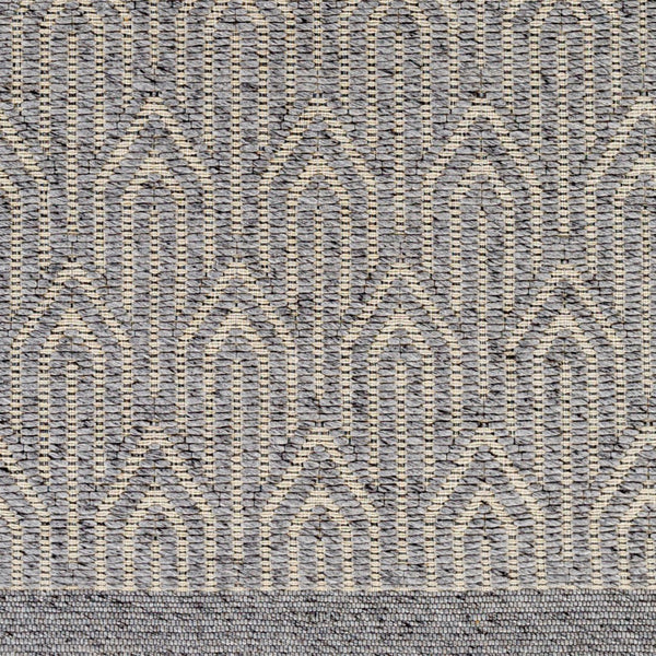 Surya Napoli Handmade 2' X 3' Bohemian Rug | Eco-friendly, Cozy & Unique Global Style For Your Home Decor Gray Recycled Pet Yarn,Wool Npo2315-23