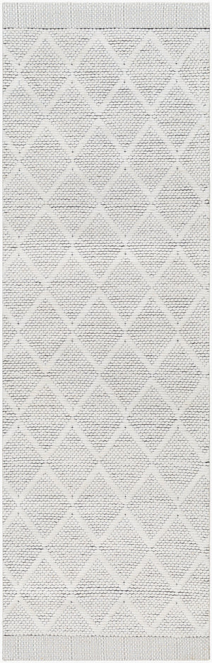 Surya Napoli Handmade 2' X 3' Bohemian Rug | Eco-friendly, Cozy & Unique Global Style For Your Home Decor Cream Recycled Pet Yarn,Wool Npo2316-268