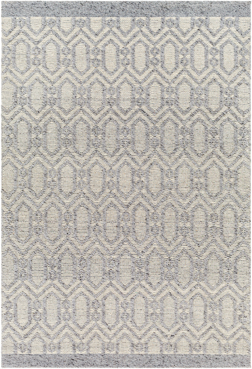 Napoli NPO-2317 9' x 12' Handmade Rug NPO2317-912  Gray, Cream, Black, Beige Surya