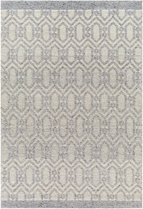 Napoli NPO-2317 9' x 12' Handmade Rug NPO2317-912  Gray, Cream, Black, Beige Surya