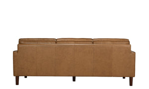 Porter Designs Porter Soria Ii Top-grain Leather Sofa In Luxurious Camel - Mid-century Modern Comfort & Style Brown Leather 02-204-01-8760
