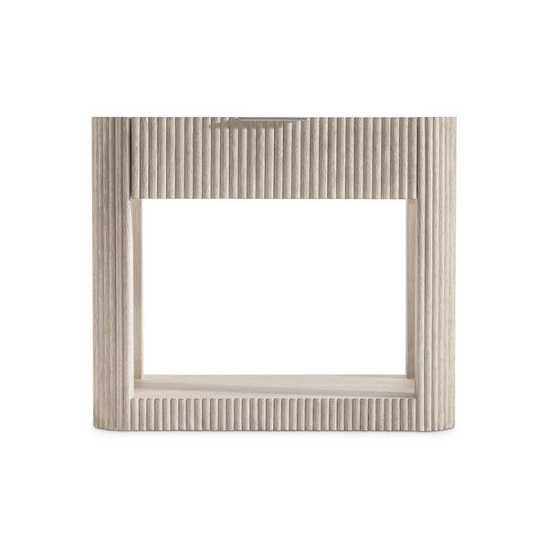 Bernhardt Bernhardt Lucerne Wire-brushed Oak Nightstand with Reeded Detail and Soft-close Drawer 393228