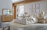 Parker House Escape - Bedroom 8 Drawer Dresser and Mirror Glazed Natural Oak Rubberwood Solids / Oak Veneers BESC-2131-2