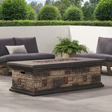 Christopher Knight Home® Noble House Rectangle Mgo Fire Pit - 50 000 Btu