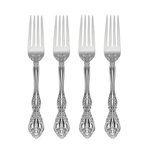 Lenox Oneida Michelangelo Fine Flatware Dinner Fork, Set of 4 Metallic, STAINLESS METAL 2765004F