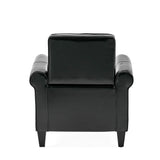 Christopher Knight Home® - Noble House - Freemont Bonded Leather Black Club Chair