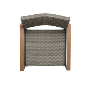 English Elm Christopher Knight Home® - Glasgow Stylish Grey Rattan Dining Chair - Weather-Resistant, Modern Comfort For Outdoor Spaces 62759.00PEGMGRY