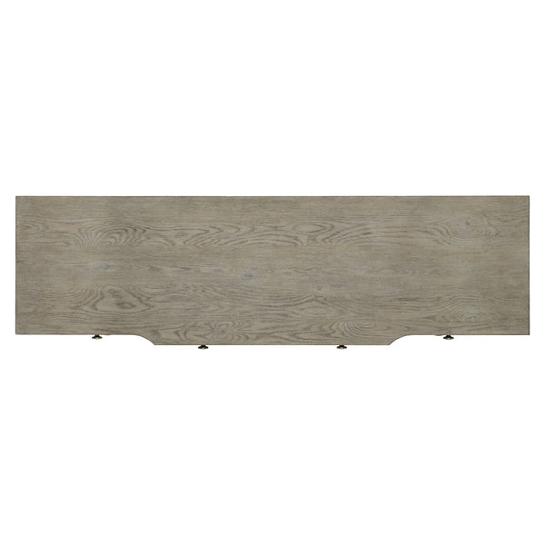 Bernhardt Bernhardt Albion Dresser In Worn Pewter Finish — 9 Soft-Close Drawers, Knotty White Oak Craftsmanship 311052