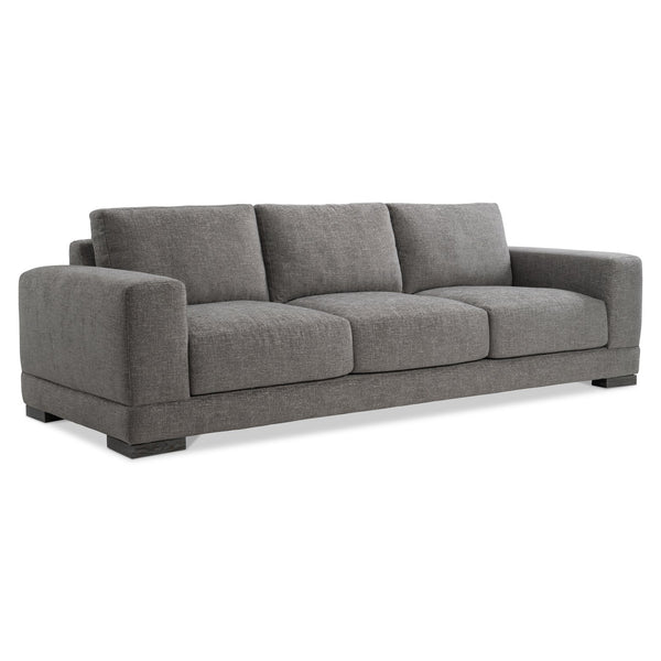 Bernhardt Bernhardt Lars Sofa — Made-To-Order Modern Fabric Seating With Plush Deep Cushions & Textured Wood Feet B1267A