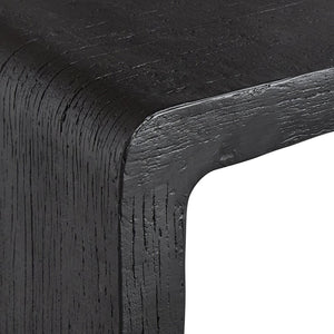 Bernhardt Bernhardt Shephard Faux Bois Resin Console Table with Sculptural Form for Entryway 582912