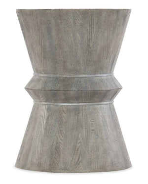 Hooker Furniture Melange Korena Sculptural Accent Table With Stone-Look Resin Top, Gray Wood Finish, Versatile Use 628-80450-95