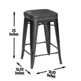 Steve Silver Hank Counter Stool, Set of 2 HNK600CS