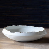 Gilded Organic Edge Shallow Bowl, 9.25" ECL36013 Park Hill