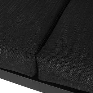 English Elm Christopher Knight Home® - NAVAN Dark Gray 3-Piece Outdoor Chat Set — Aluminum Frame, Compact 52.5"L x 31"W x 23.9"H Comfortable Seating 63056.00DGY