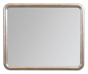 Hooker Furniture Westwood Mirror With Venetian Dawn Silver-Leaf Frame, 1" Beveled Glass, Polished Limestone Oak Trim (46"W X 38"H) 6133-90008-94