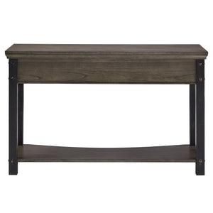 Homelegance By Top-Line Beniz Wood Finish Sofa Table Grey Wood