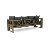 Christopher Knight Home® - Noble House - Varney Outdoor Extendable Acacia Wood Daybed Sofa