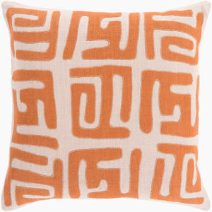 Surya Nairobi 18" Accent Pillow - Luxurious Linen Global Charm For Eclectic Home Décor & Easy Care Tan Linen,Linen Nrb004-2020